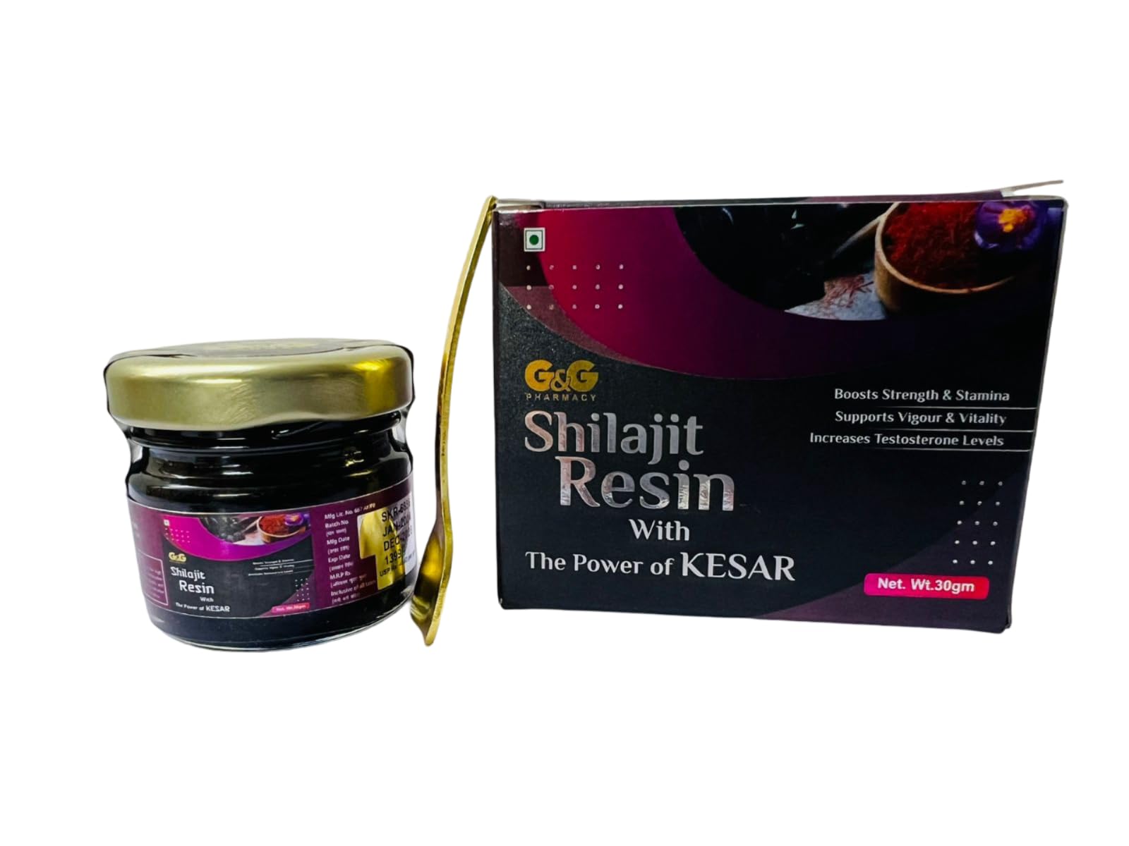 Shilajit Resin Original Ayurvedic Health Supplemetnt for Men, Better Than Capsules With the Power Of Kesar, Lift the power up & Be the Horse & Set yourself on energetic fire (30 GM)