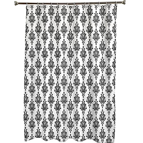 Rideau de douche polyester vintage KnSam pour baignoire rétro chic - 6