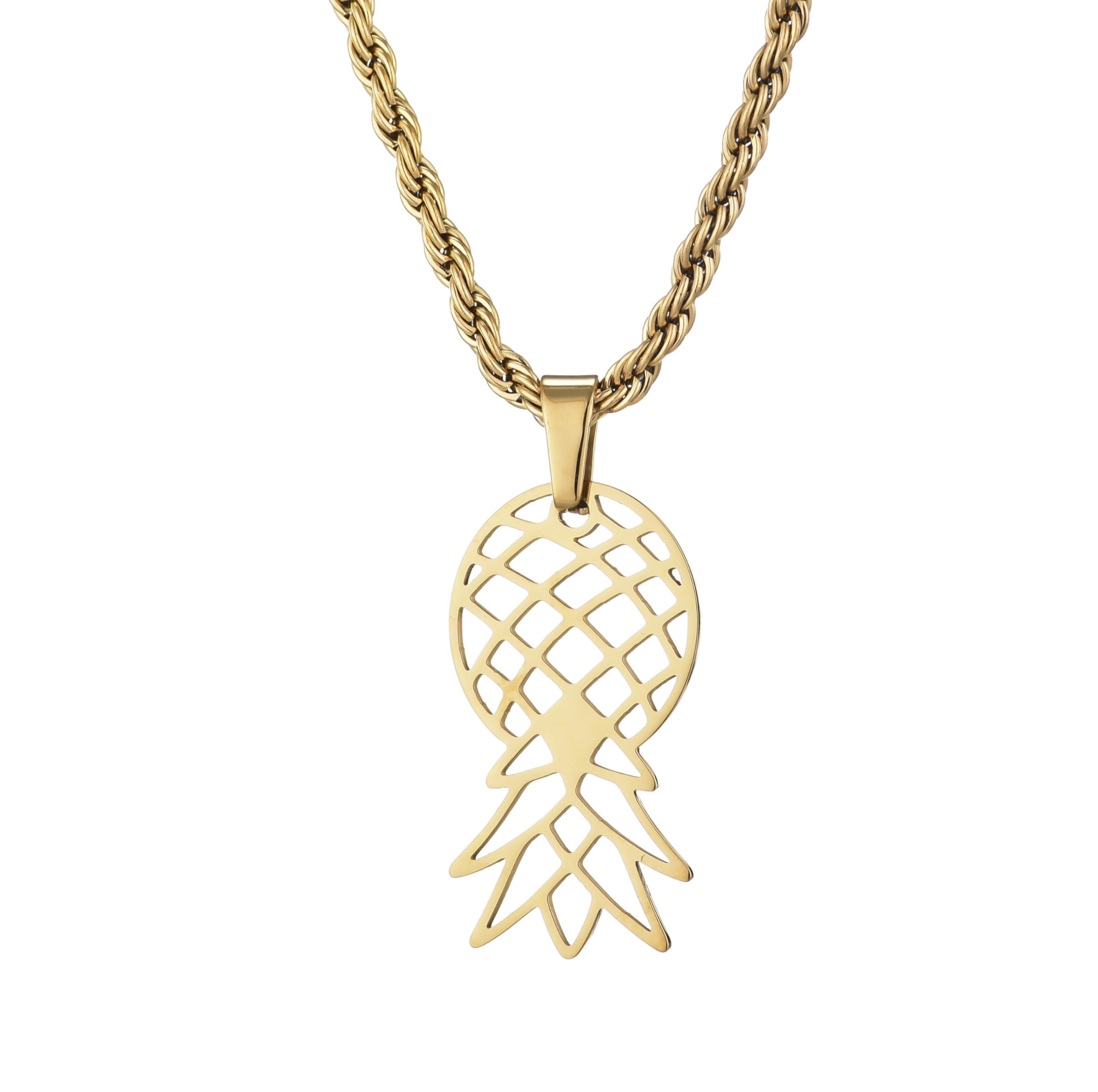 SwingerLifestyleGuide Upside Down Pineapple Necklace, Upside