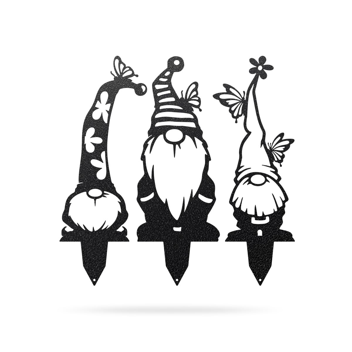 RealSteel Metal Garden Gnomes Set – 3 Pack Steel Lawn Ornaments, Cute & Funny Garden Statues, Weather-Resistant Outdoor Décor, Whimsical Yard Decorations, for Garden Lovers & Home Décor