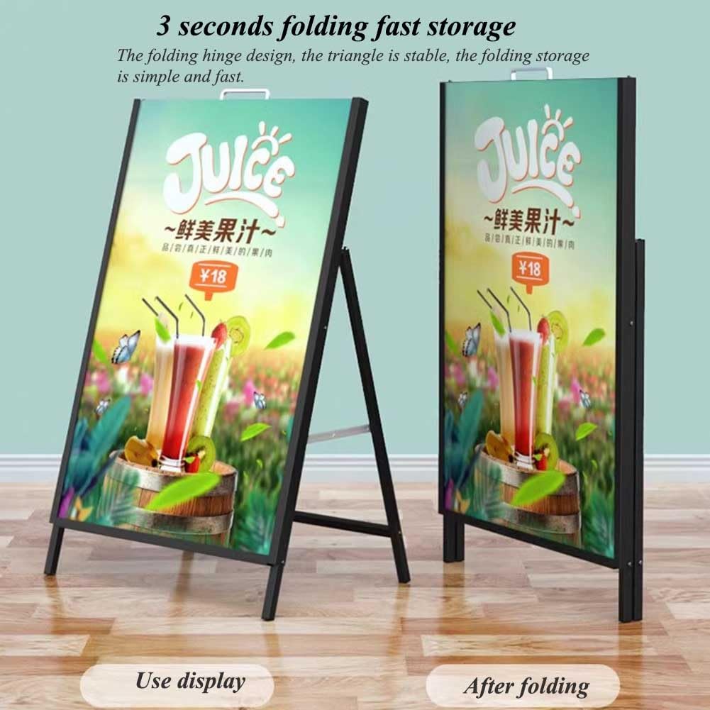 BENTISM Outdoor A-Frame Sidewalk Sign 24x36 Inch Sandwich Board Signs