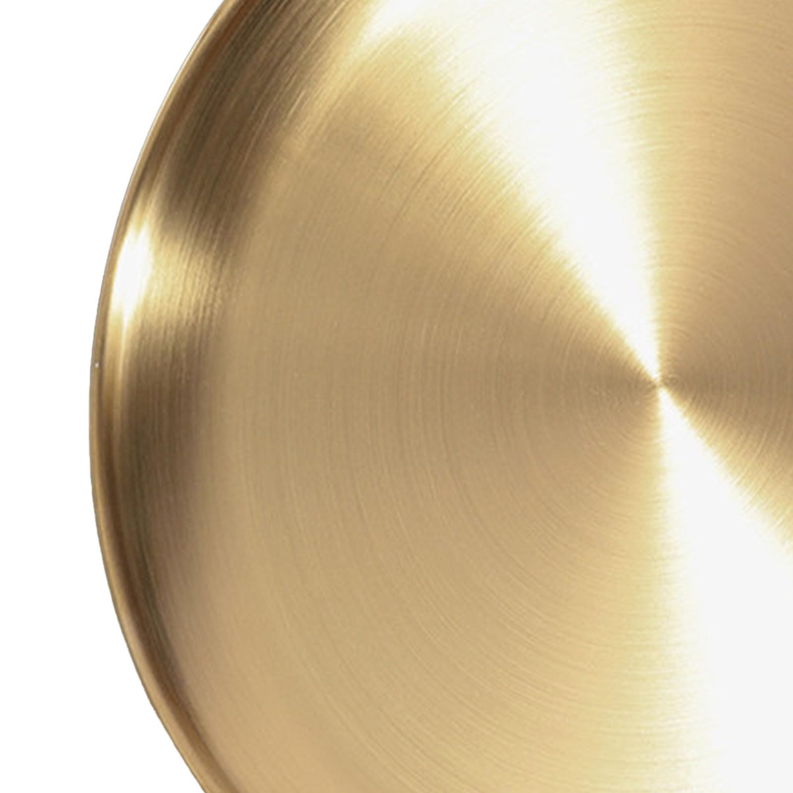 Piatto Da Portata In Acciaio Inox 304 – 28 Cm, Bordo Largo, Finitura Vintage Oro, Per Pasta, Insalata, Barbecue E Bistecche