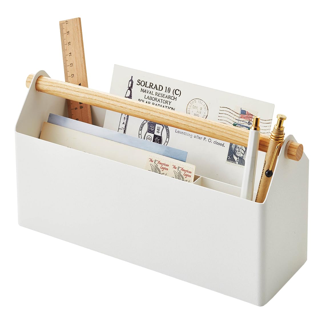 YAMAZAKI home Desk Organizer, White
