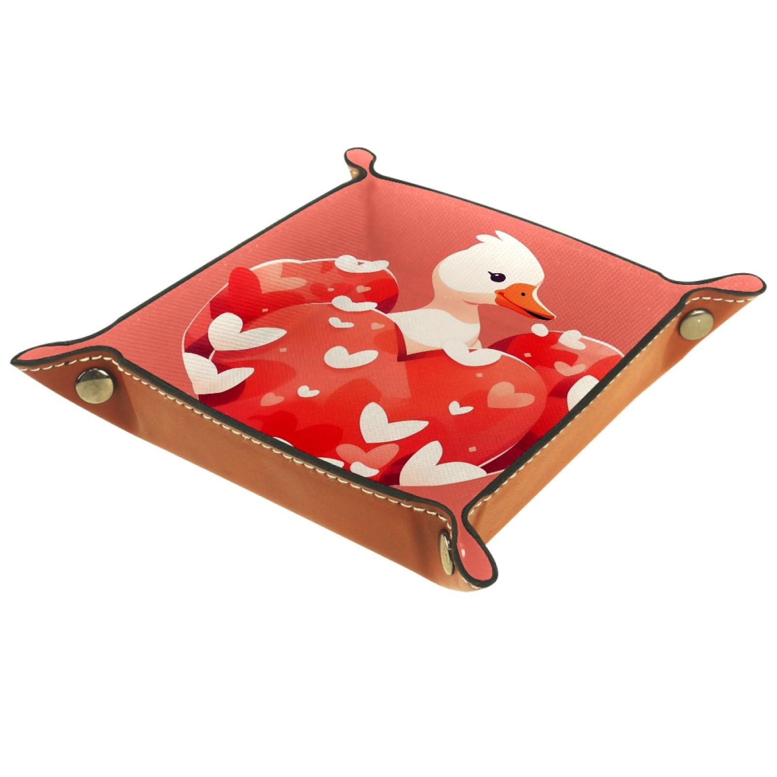 Love Swan Portable Folding Dice Rolling Tray, Microfiber Leather Dice Holder for Dice Games Like RPG, DND and Other Table Games, 20.5 ร 20.5 cm โ image 1