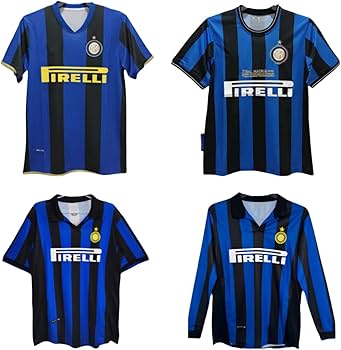 インテルミラノ　ユニフォーム　長袖 サミュエル・エトー　モチーフ　背番号9 Amazon | インテル・ミラノ 98-99 レトロ 9番 ロナルド・ルイス