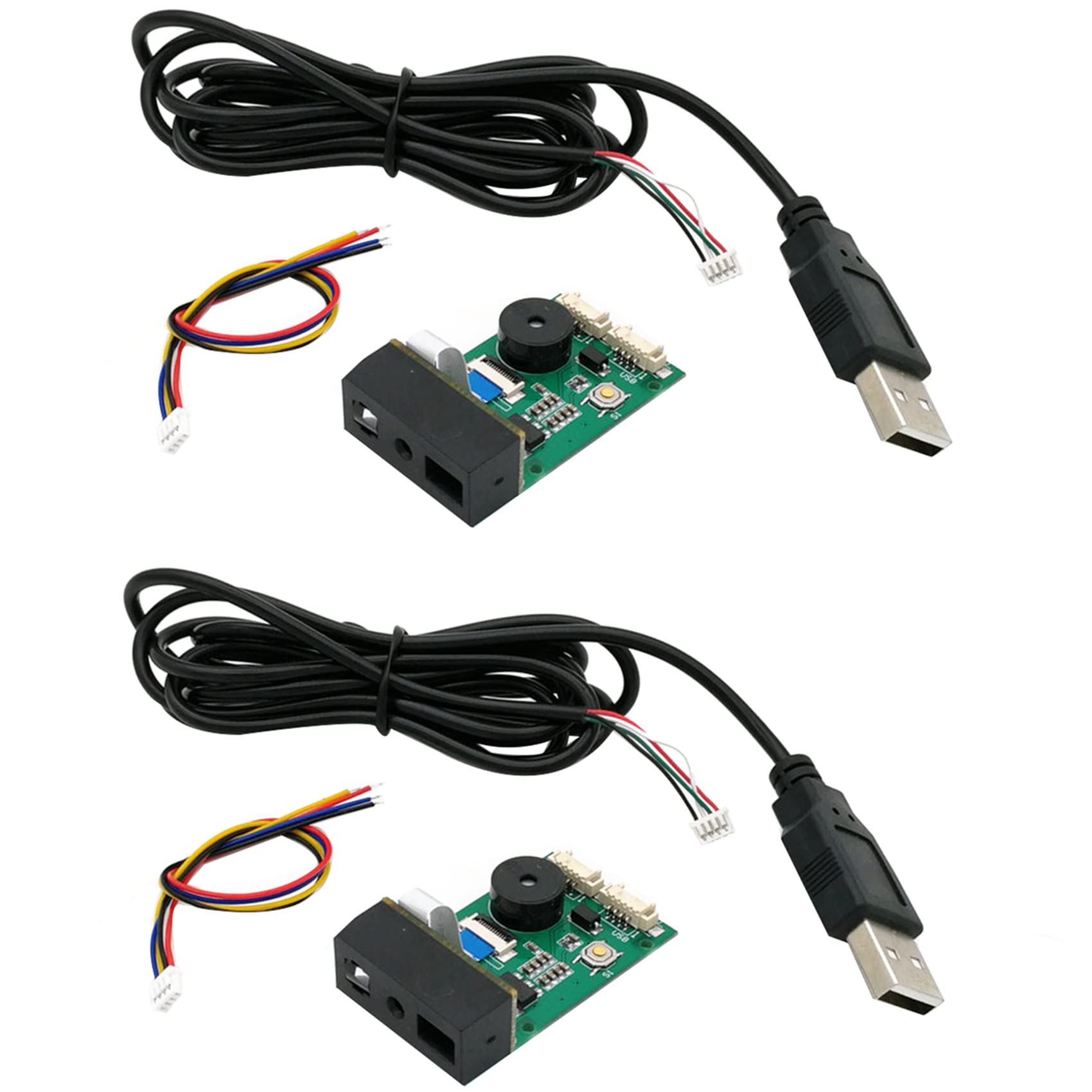 2X GM67 1D/2D USB UART Lecteur de Code à Barres Lecteur de Module de Lecteur de Code QR