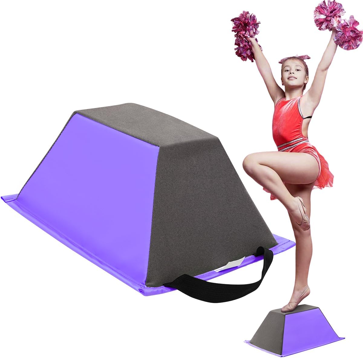 FBSPORT Cheer Flyer Stand, PU Non-Slip Stand Cheer for Promotion and Development of Flexibility, Coordination