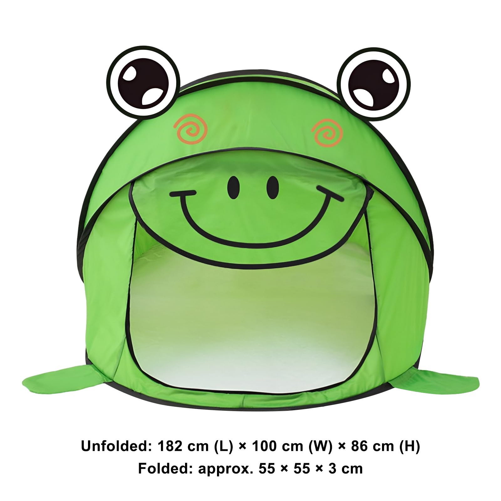 Kids Frog Cartoon Anti Mosquito Mesh Vent Instant Pop Up Namiot Zabawki | Dziecięca żaba z kreskówek przenośny namiot z siatką przeciw komarom wiatr i szybki wyskakujący zestaw dla dzieci
