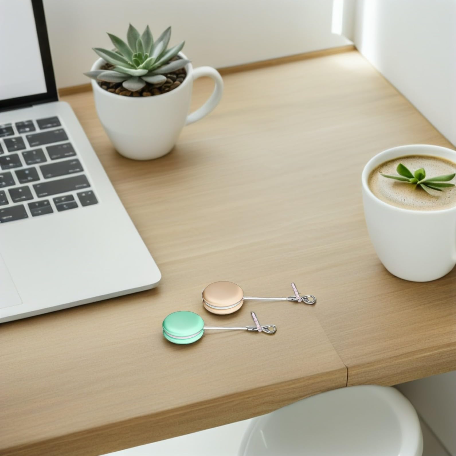 STOBOK Bildschirmreiniger 18 Stück aus Pp und Silikon Macaron mit Effektiver Fleckenentfernung Dekorative Anhänger für Smartphone und Computerbildschirme für Handy Lanyards