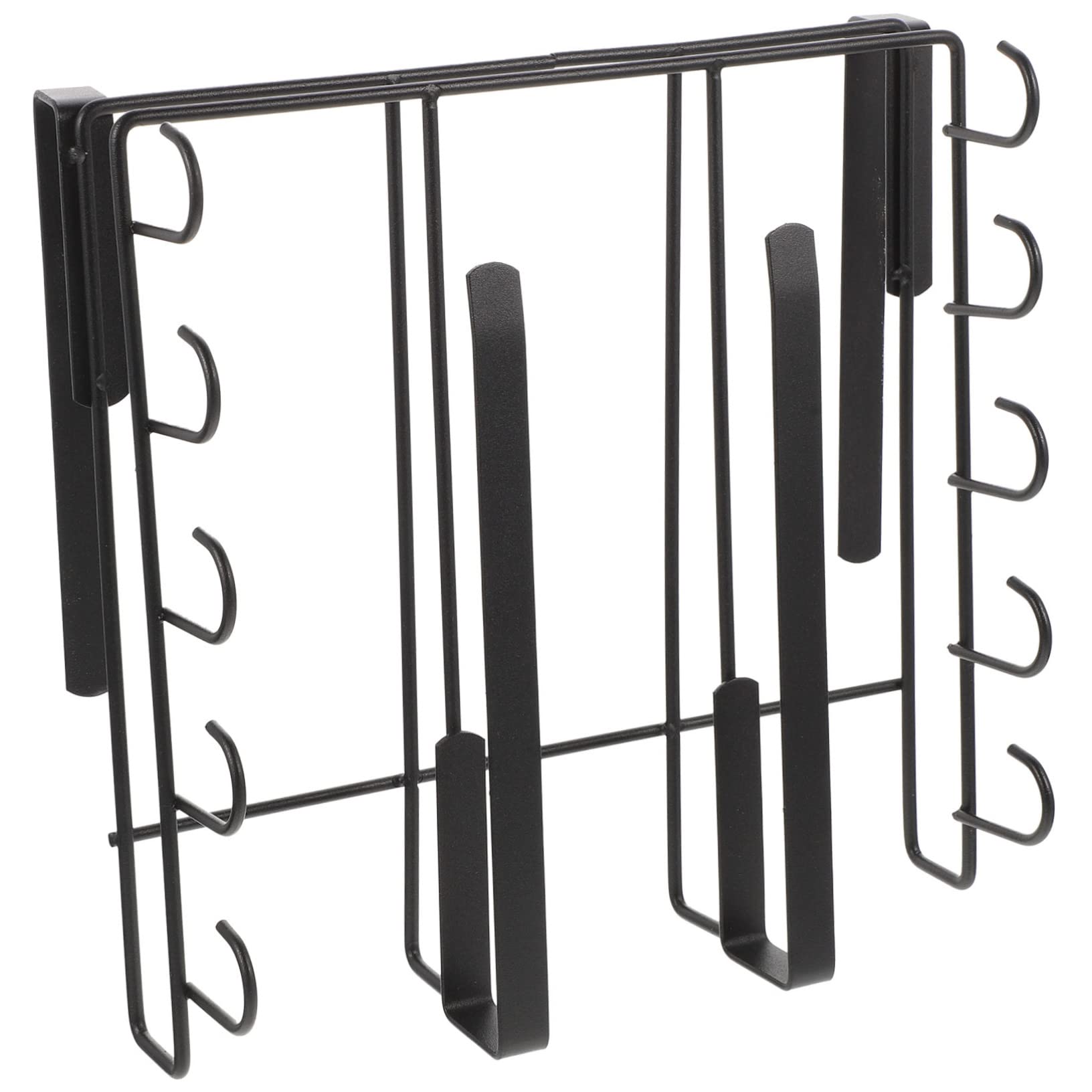 Organizer da Cucina per Coperchi e Taglieri, Acciaio al Carbonio Nero | Base Antiscivolo, Bordi Arrotondati, Pulizia Semplice, Uso in Cucina per Scaffale e Ripiani