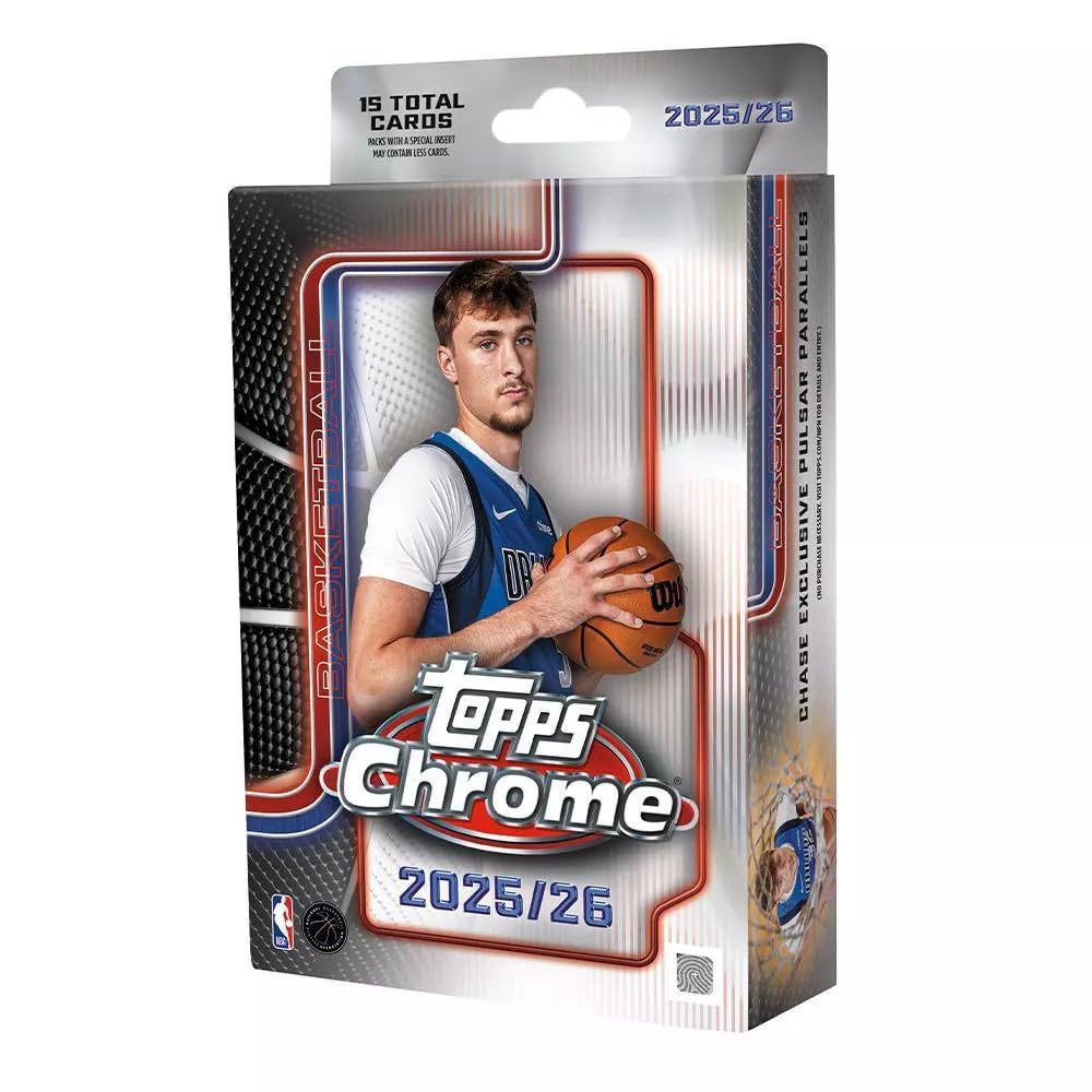 Topps 2025-26 Basketball NBA Chrome Basketball Trading Card Hanger