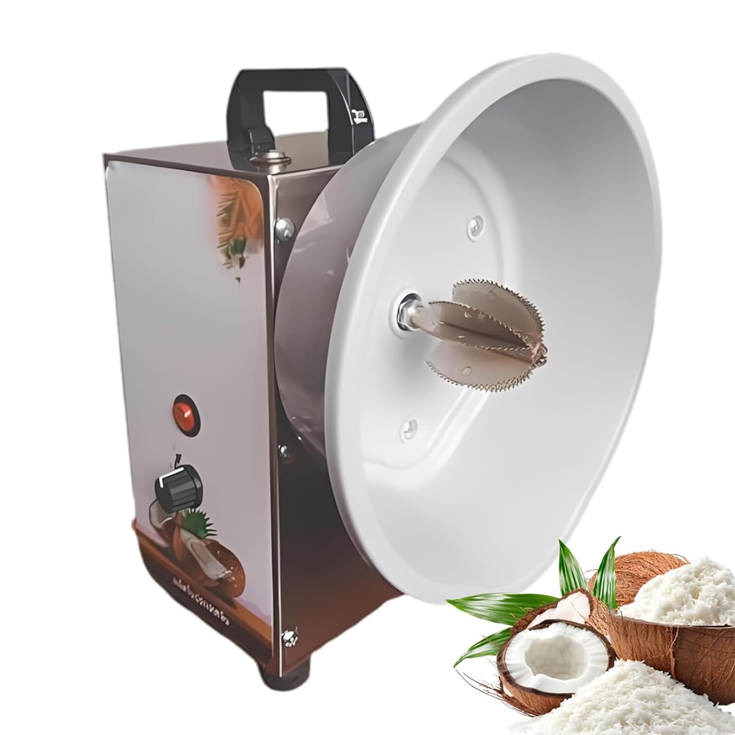 Grattoir électrique de noix de coco vertical réglable pour éliminer la fatigue du râpage