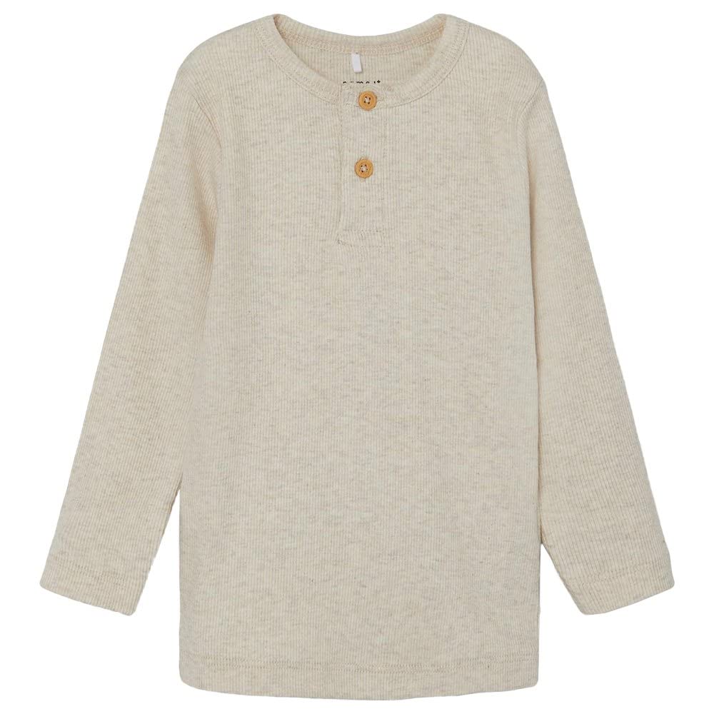 NAME IT Boys' Nmmkab LS Top Noos Long-Sleeved Shirt, Peyote Melange, 134-140 cm