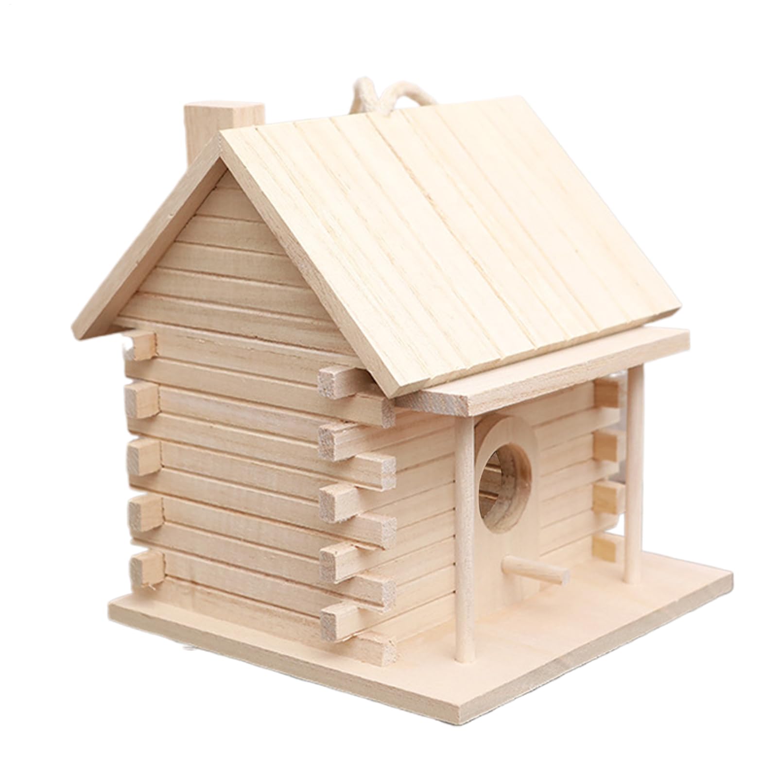 Nichoir à oiseaux en bois extérieur suspendu pour jardin et cour