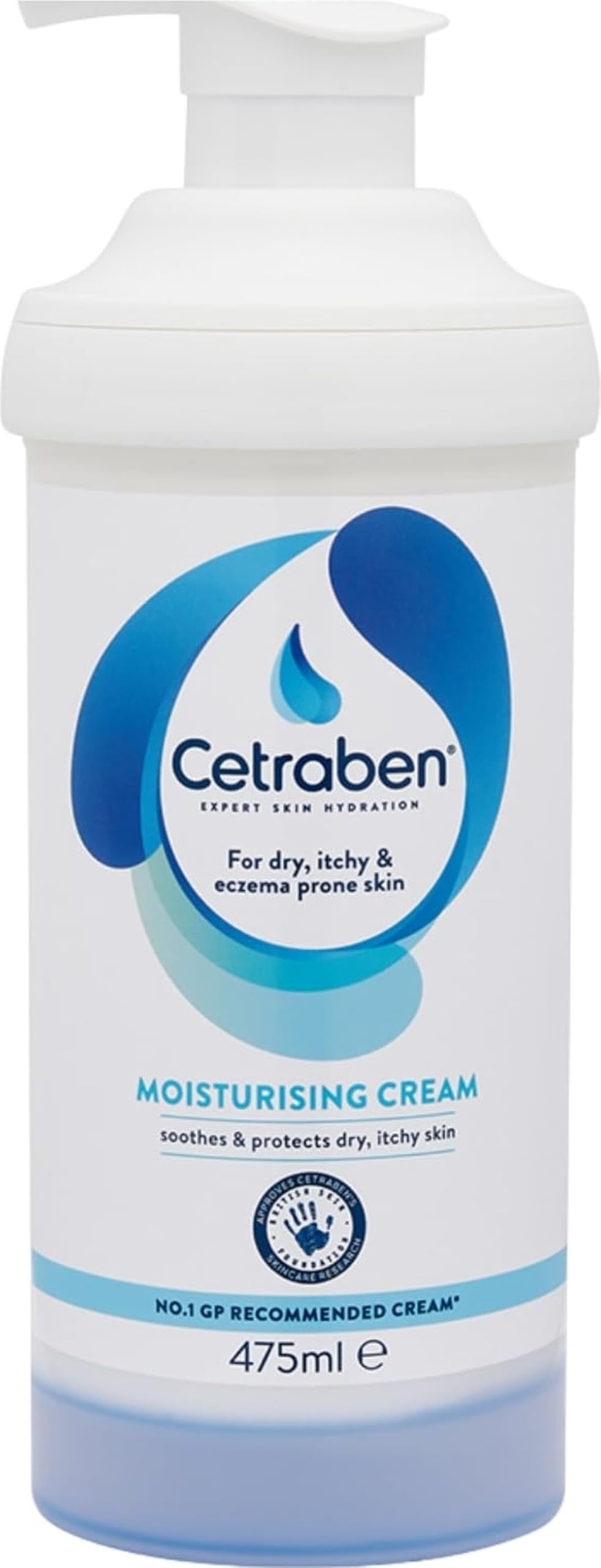 Cetraben Moisturising Cream, For Dry, Itchy, Sensitive & Eczema-Prone Skin 475ml