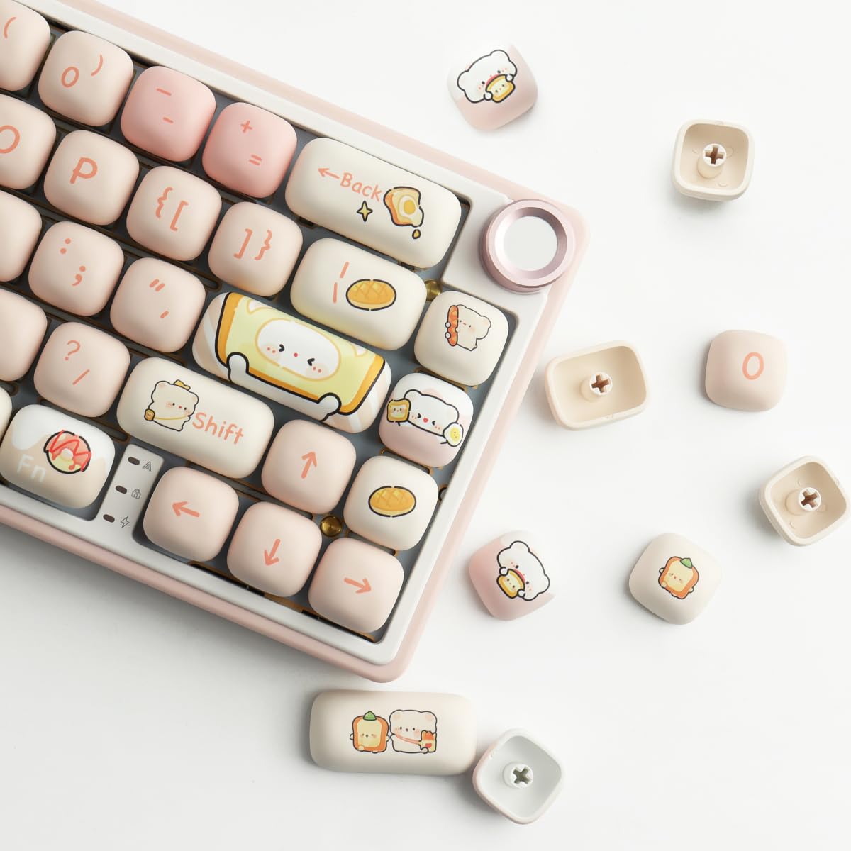 Amazon.co.jp: Hyekit PBT キーキャップ - キーキャップ 75% MOG キー