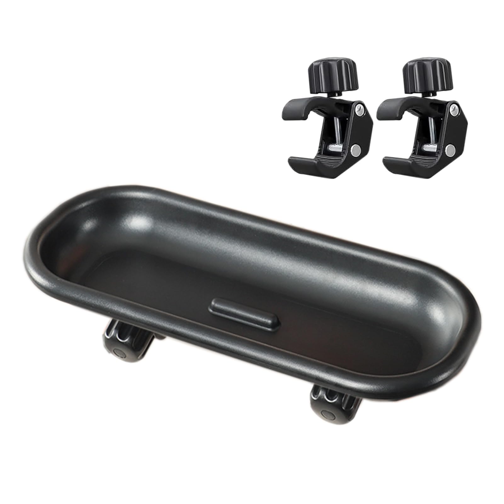 DeJivsin Stroller Tray, Stroller Snack Tray Stroller, 360-Degree Rotatable, Stroller Accessory, Suitable for Most Strollers with Armrests
