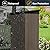 Acosure 5x4 FT Metal Outdoor Storage Shed,Lockable Garden Tool Sheds with Pitched Roof and Shutter Vents,Practical Weatherproof House for Backyard Lawn,Brown+Black