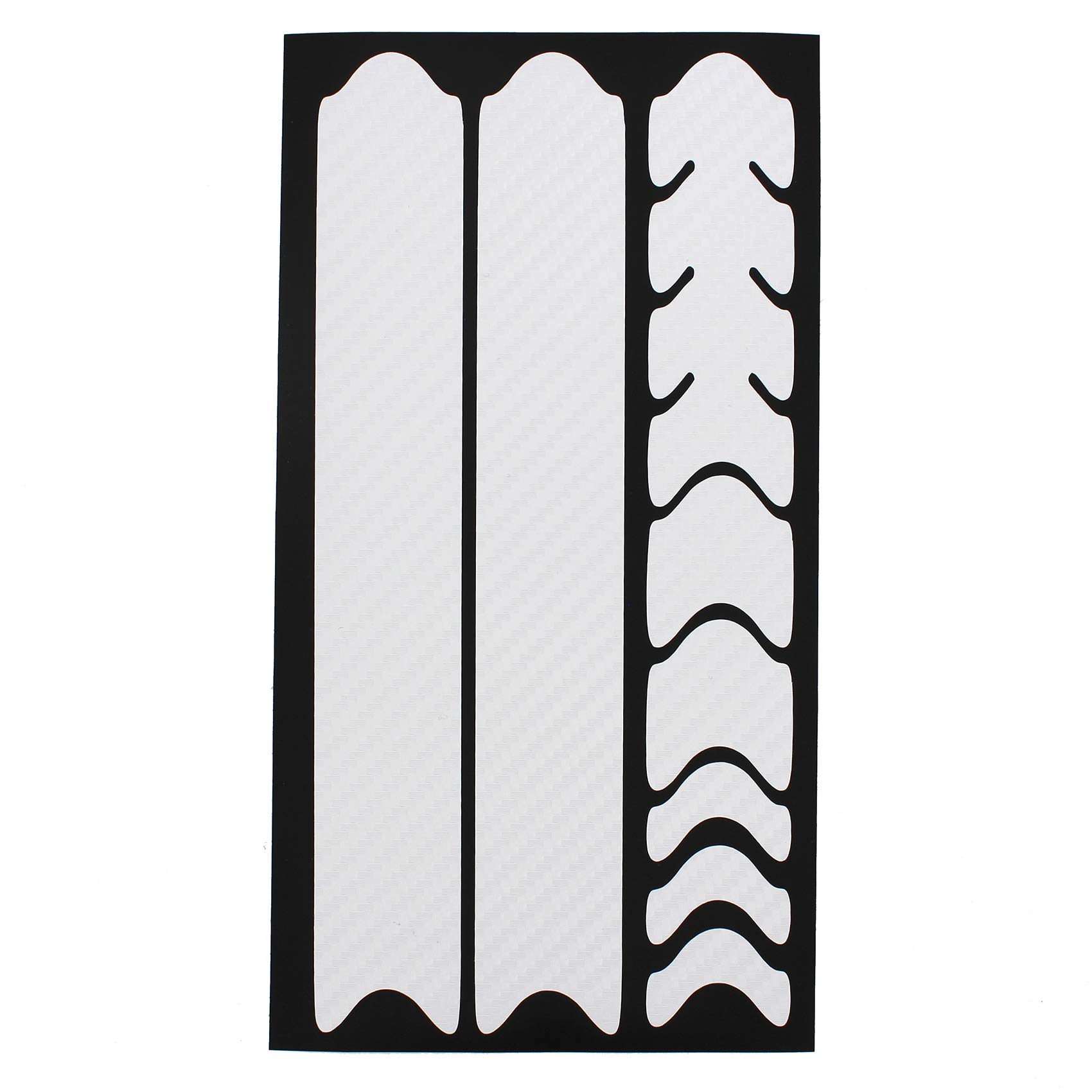 AlphaShield K099 Carbon White Bike Frame Frame Protector Sticker MTB BMX