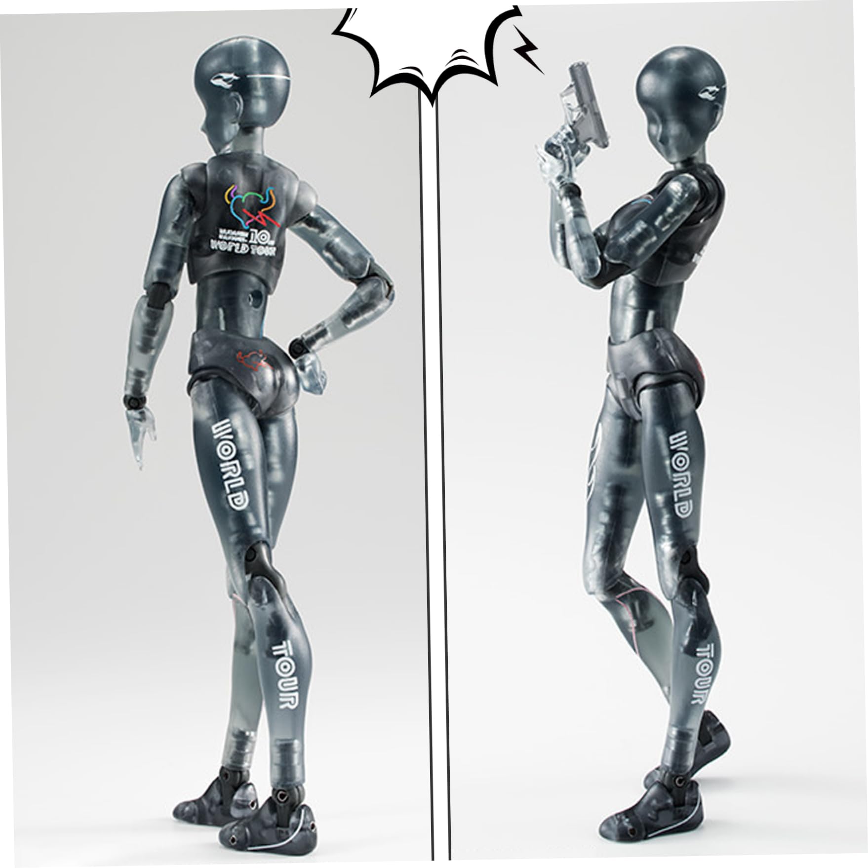 Artiste Dessin Mannequin, 5, 91 pouces de figure d'action posables avec des articulations mobiles pour référence artistique, affichage de table (femme)