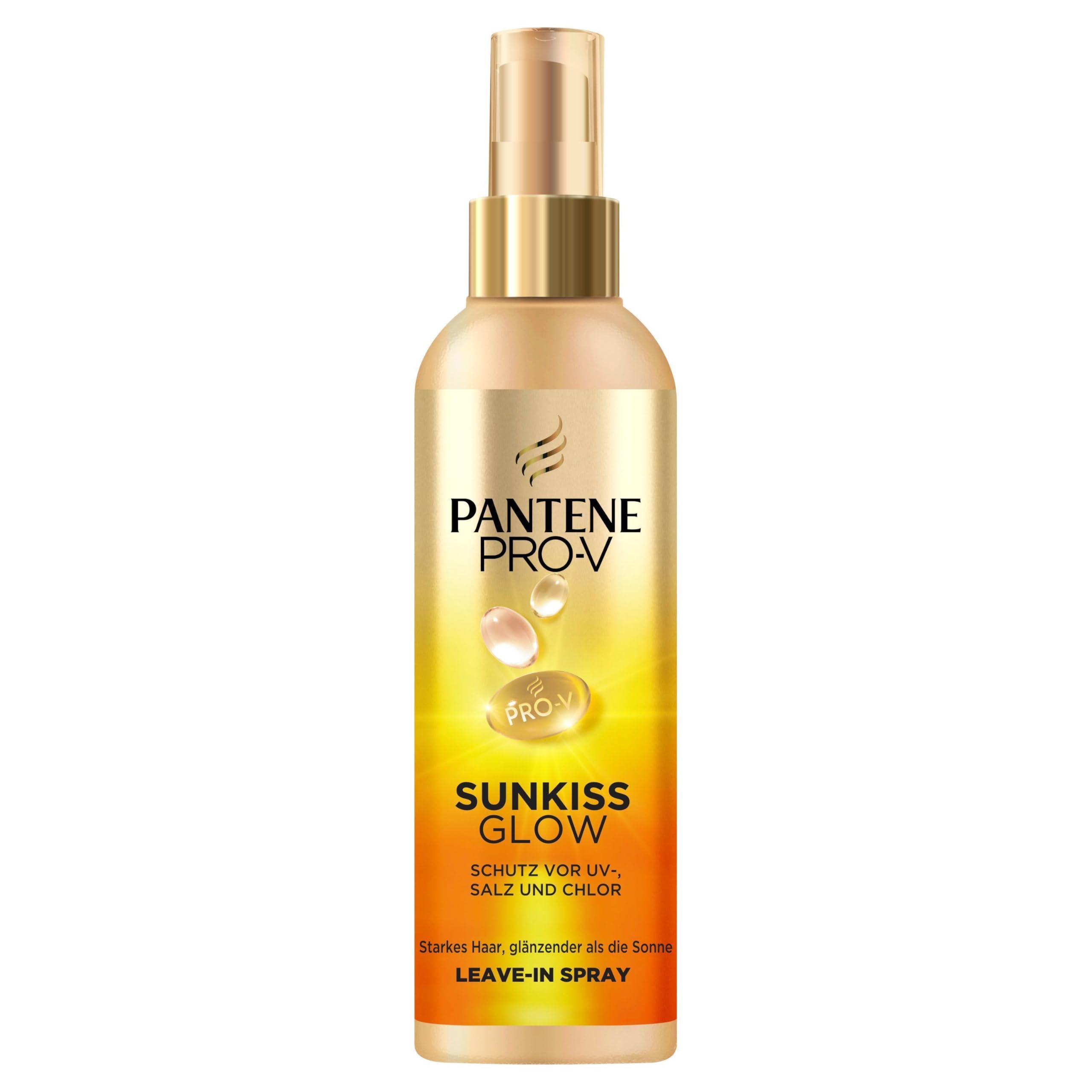 Pantene Pro-V Sunkiss Glow Haarspray 200ml, Schützt vor UVA, UVB, Salz und Chlor, Leichtes, Nährendes und Entwirrendes Spray für Starkes und Glänzendes Haar