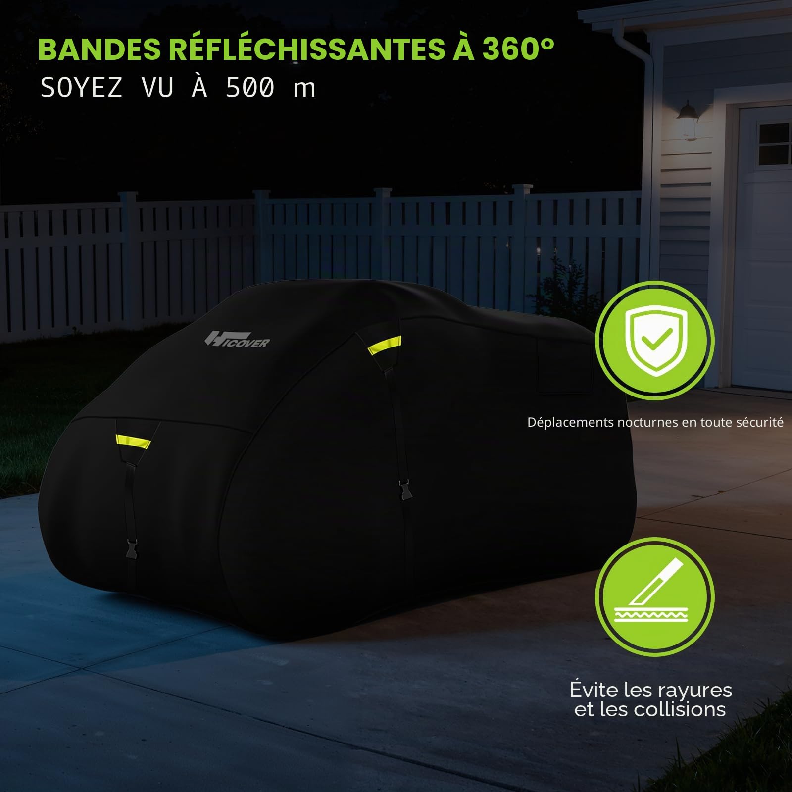 Housse de protection 600D pour ATV étanche robuste remorquable pour quad 4 roues étanche pour extérieur couverture pour quad toutes saisons protection UV pour Polaris Kawasaki Yamaha Suzuki