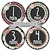Months in Motion 352 Monthly Baby Stickers Baby Girl - Months 1-12 - Chalkboard
