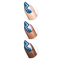 Vista 2 de Sally Hansen Salon Effects - Uñas postizas de presión para manicura perfecta Forma de almendra Fácil de aplicar, no dañinas 24 uñas, lengüetas