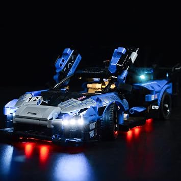 Kyglaring Led Light kit Only - Light Set Designed for Lego 42123 Creator Expet McLaren Senna GTR Toy Car Model Building Set- NOT Included Lego Model Standard Version