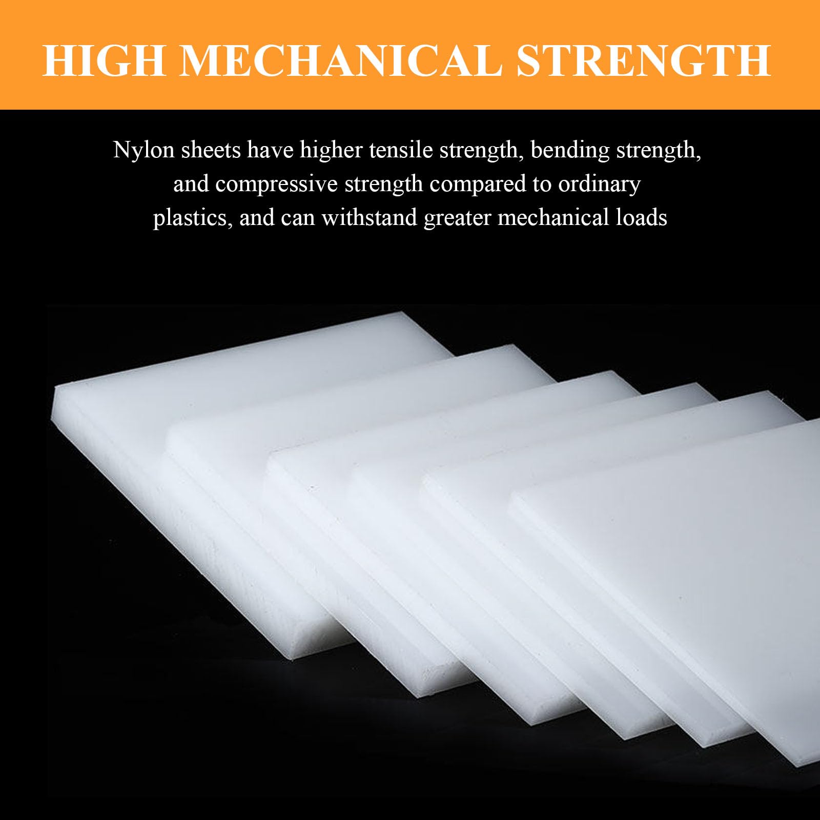 Lastra Quadrata in Nylon Bianco 300×400×10 Mm - 300×400×30 Mm Adatto per Lavorazioni Fai da Te, Parti Meccaniche E Modellismo,300×400×30mm