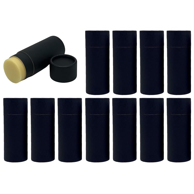 GREENWAY CONTAINERS Frascos de Papel Kraft para Cosméticos com Tampa, 70 mL, Pacote com 12