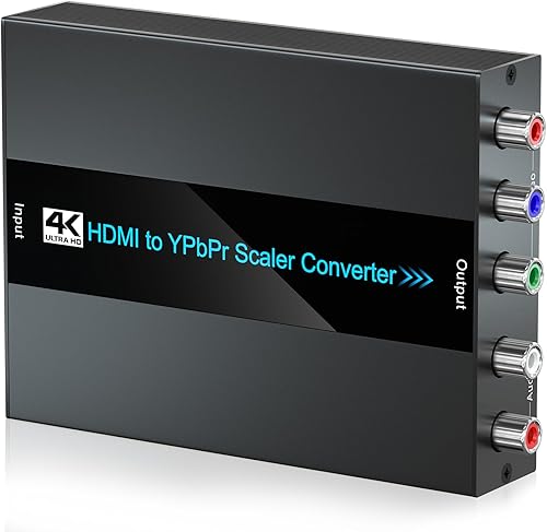 Miniatura 8 de HDMI a escalador de componentes, 1080P HDMI a YPbPr, convertidor de escalador RGB 5RCA