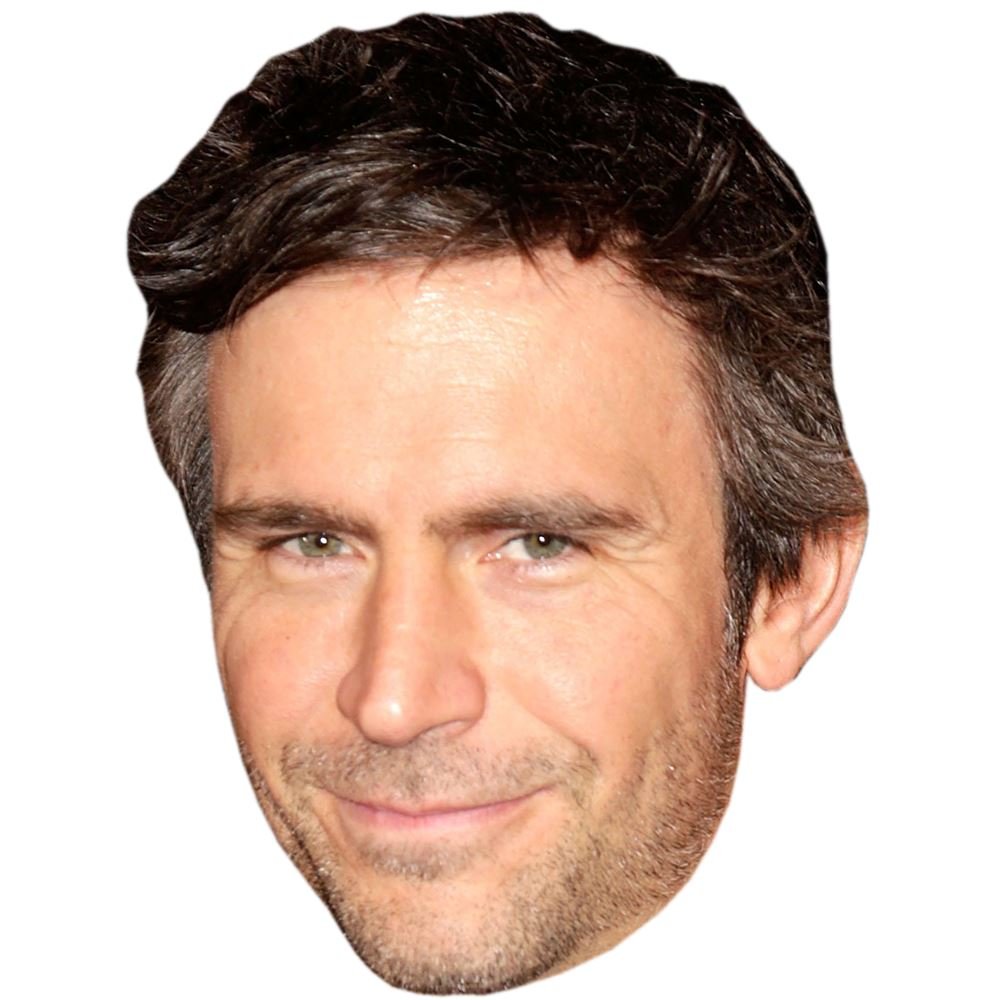 Celebrity Cutouts Lifelike Jack Davenport Celebrity Mask, Flat Card Face, Fancy Dress Mask