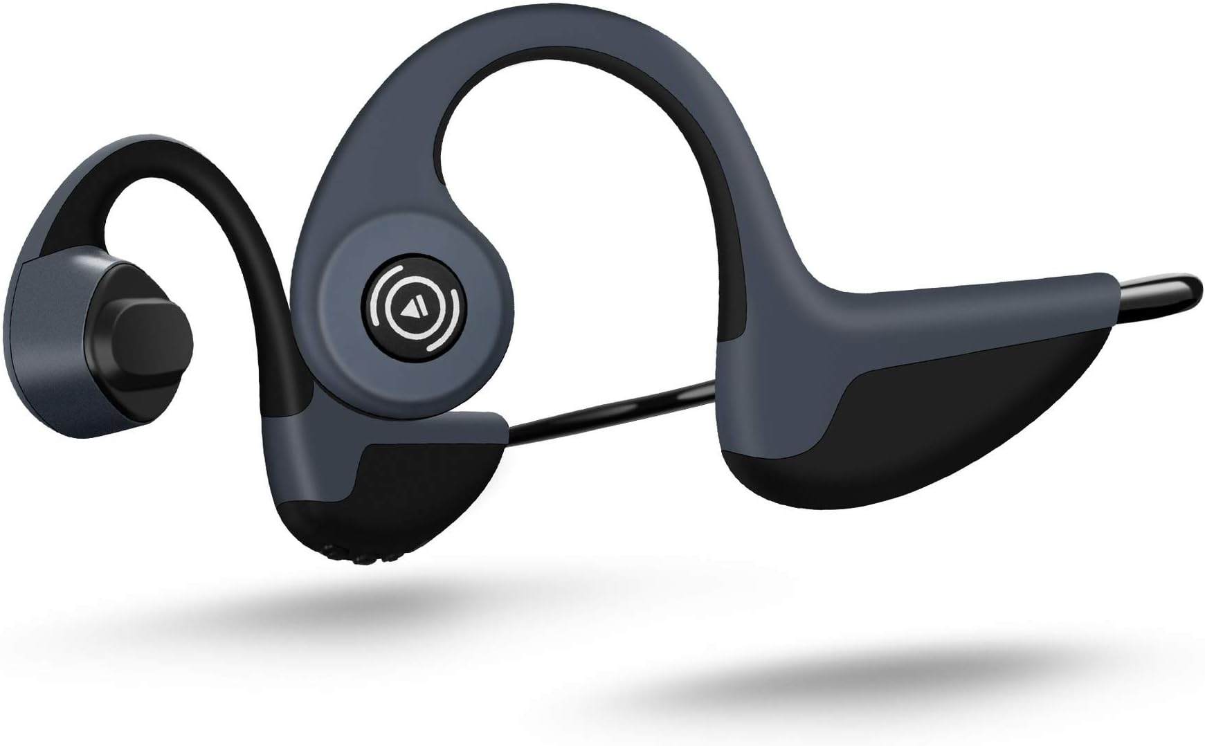 Z8 Bone Conduction Bluetooth Headset Wireless Sports Bluetooth 5.0 Stereo Bone Conduction Headphones General purpose (Color : Black Grey)