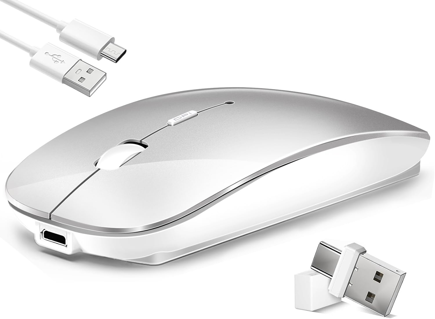 LEAPEST Kabellose Maus für Laptop, Bluetooth-Maus mit DREI M
