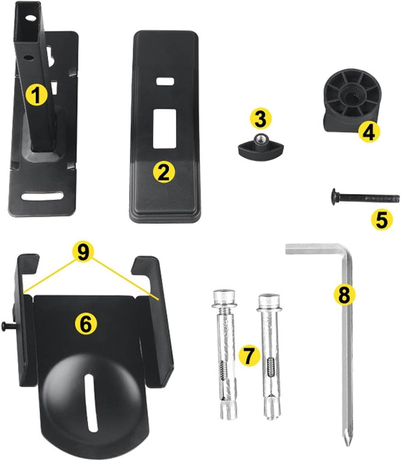 Supporto da parete for altoparlante, staffa for soundbar, supporto for soundbar, supporto for staffa, 1 pz Vassoio ad angolo regolabile Staffa circostante Supporti di registrazione professionali