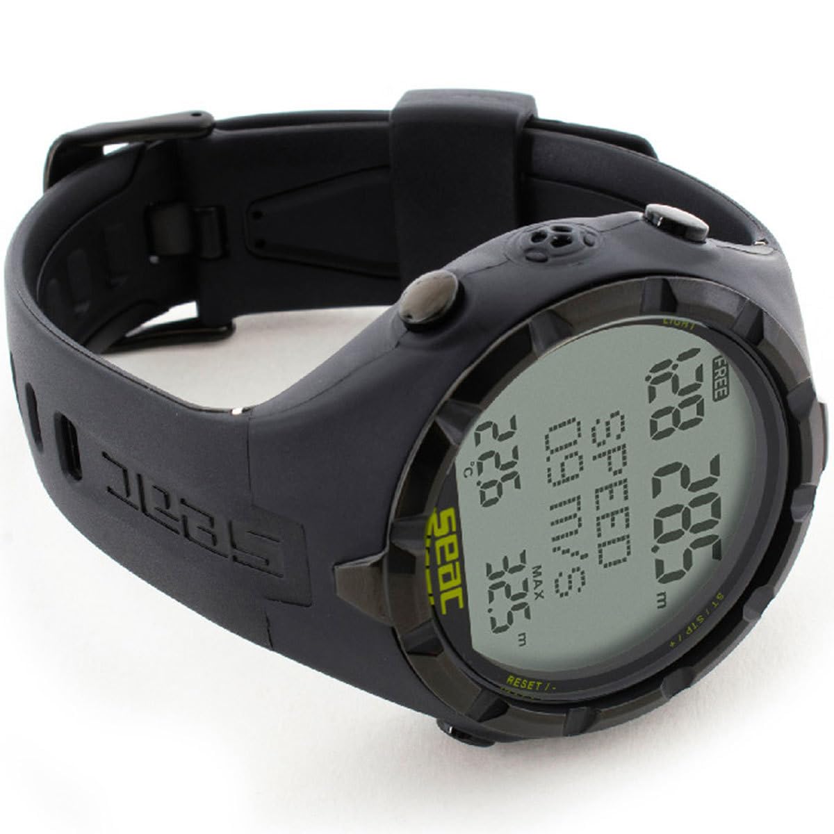 SEAC Apnea HR, ordenador de apnea, negro/amarillo