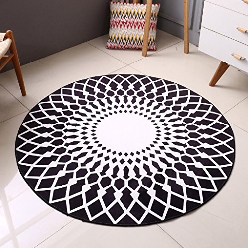 Tapis tendance à rayures bicolores au design créatif et géométrique