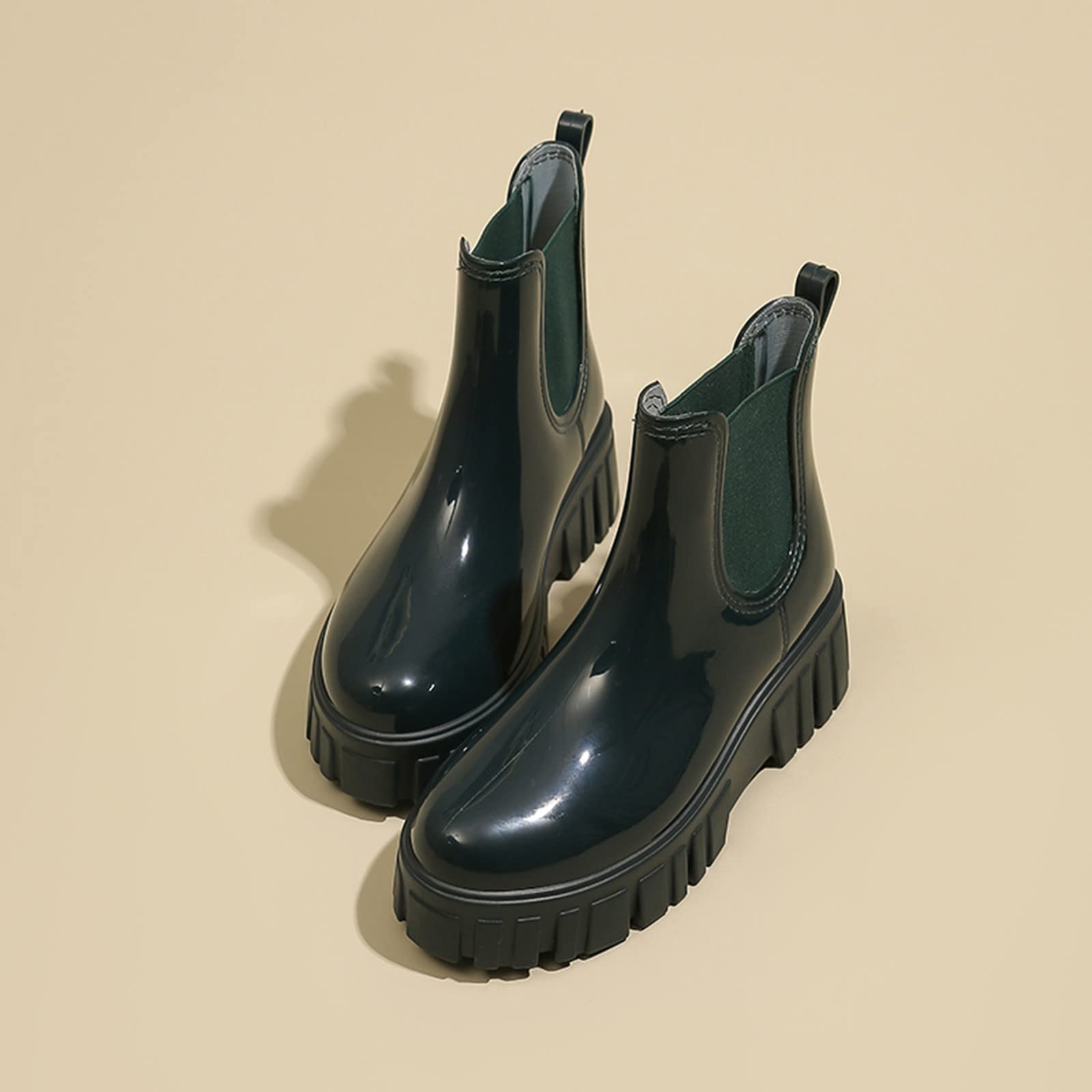 Chelsea Boots - Stivali da pioggia da donna, a mezza altezza, impermeabili
