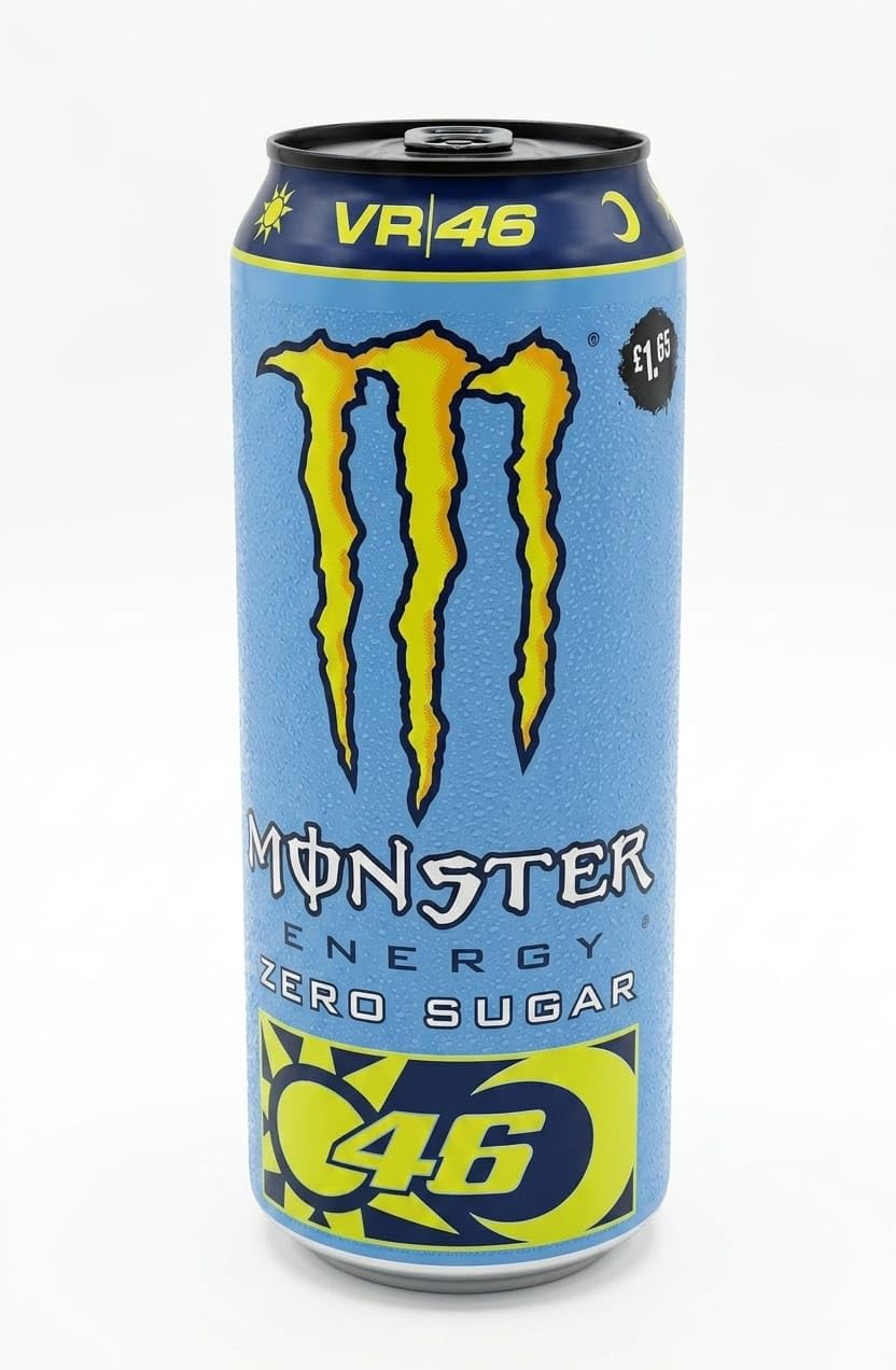 Monster Energy VR46 Zero Sugar By febora Energy Drink, 500ml