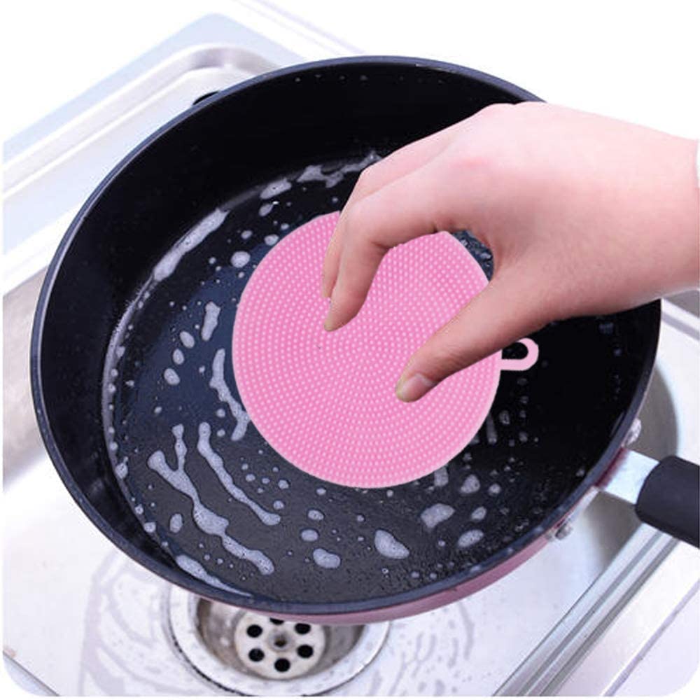 ONSUR Silicone Sponge Scrubber | Pack of 3 | Cleaning Supplies | Multicolor Silicon Scrubber for Dish Wash (B0B8T7CHSC) Amazon Price History, Amazon Price Tracker