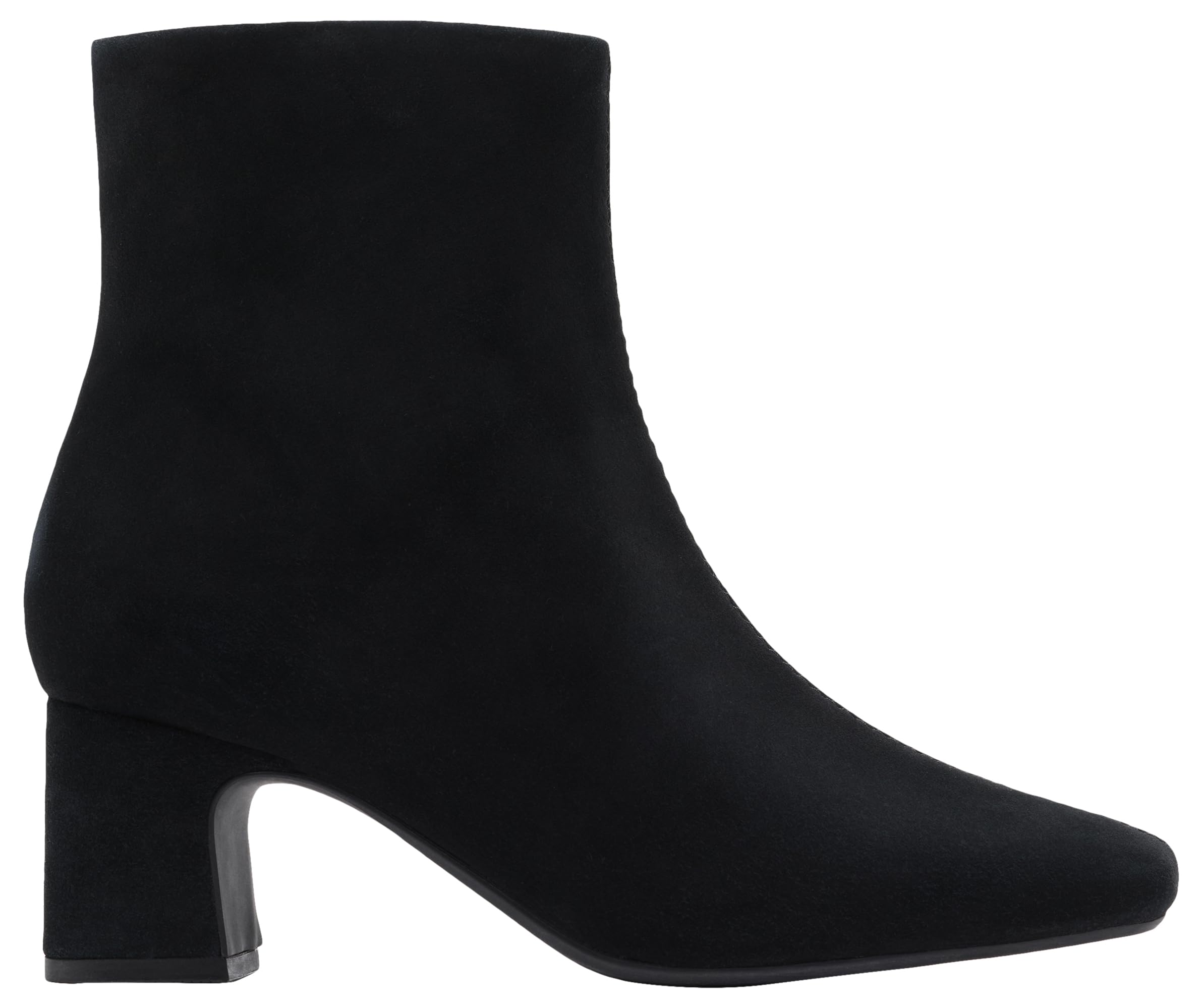 Clarks Women's Fernie Zip Black Suede Ankle Boots | Size: 4-Standard Fit