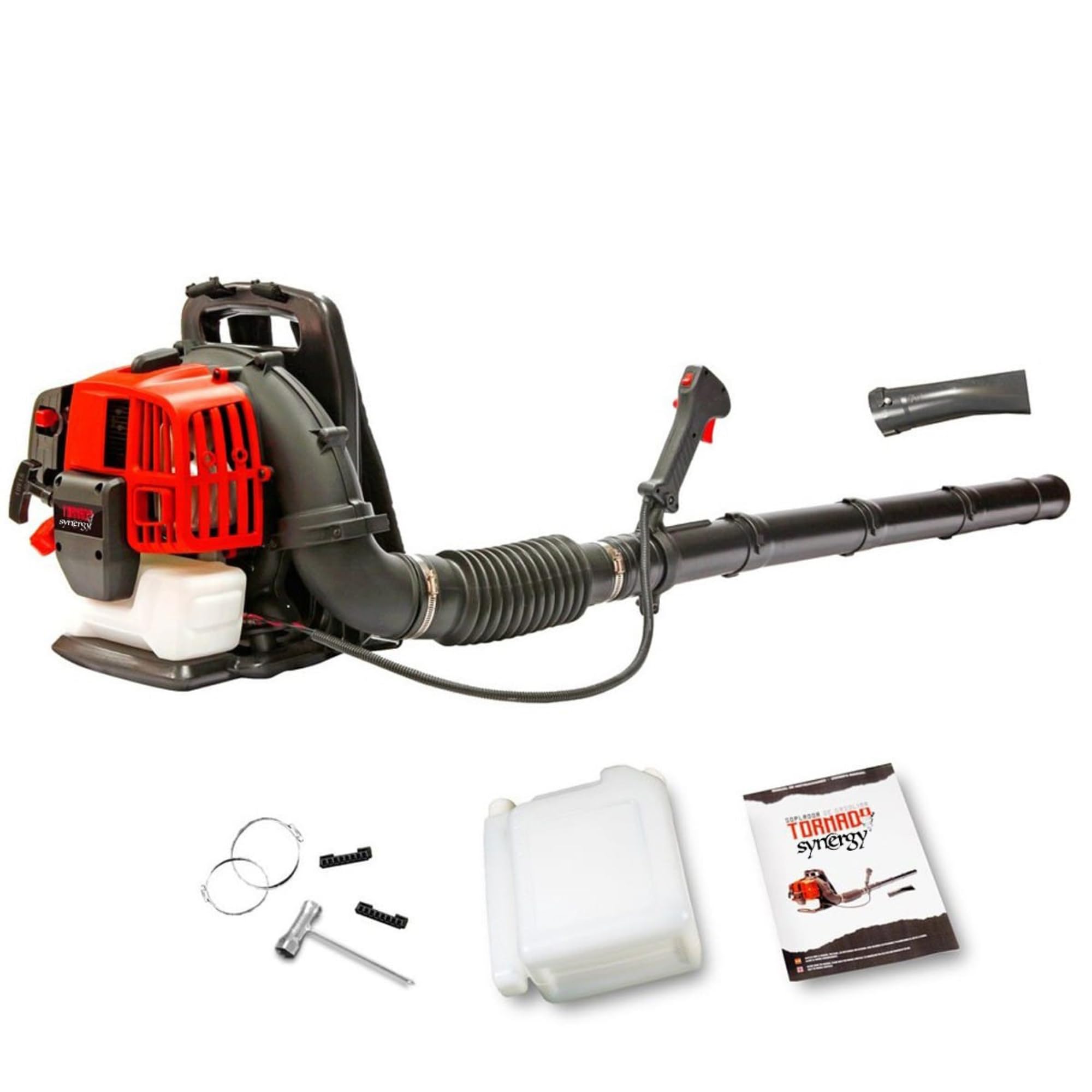 Soplador de Hojas Gasolina 43cc de Mochila – soplador de Aire Potente con Motor 2 Tiempos 1,6cv y Arranque fácil – Ideal para Jardines, ergonómico y Limpieza de caudal.