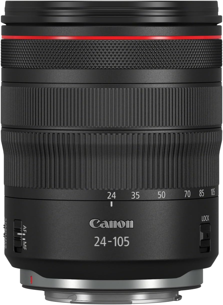 – Canon RF Lens 24-105mm f/4L IS USM Lens - Pro-Quality, General-Purpose Zoom Lens for Photography & Video - 5-stops of Image Stabilisation - Nano USM Auto-Focus Motor - Compact & Lightweight Design