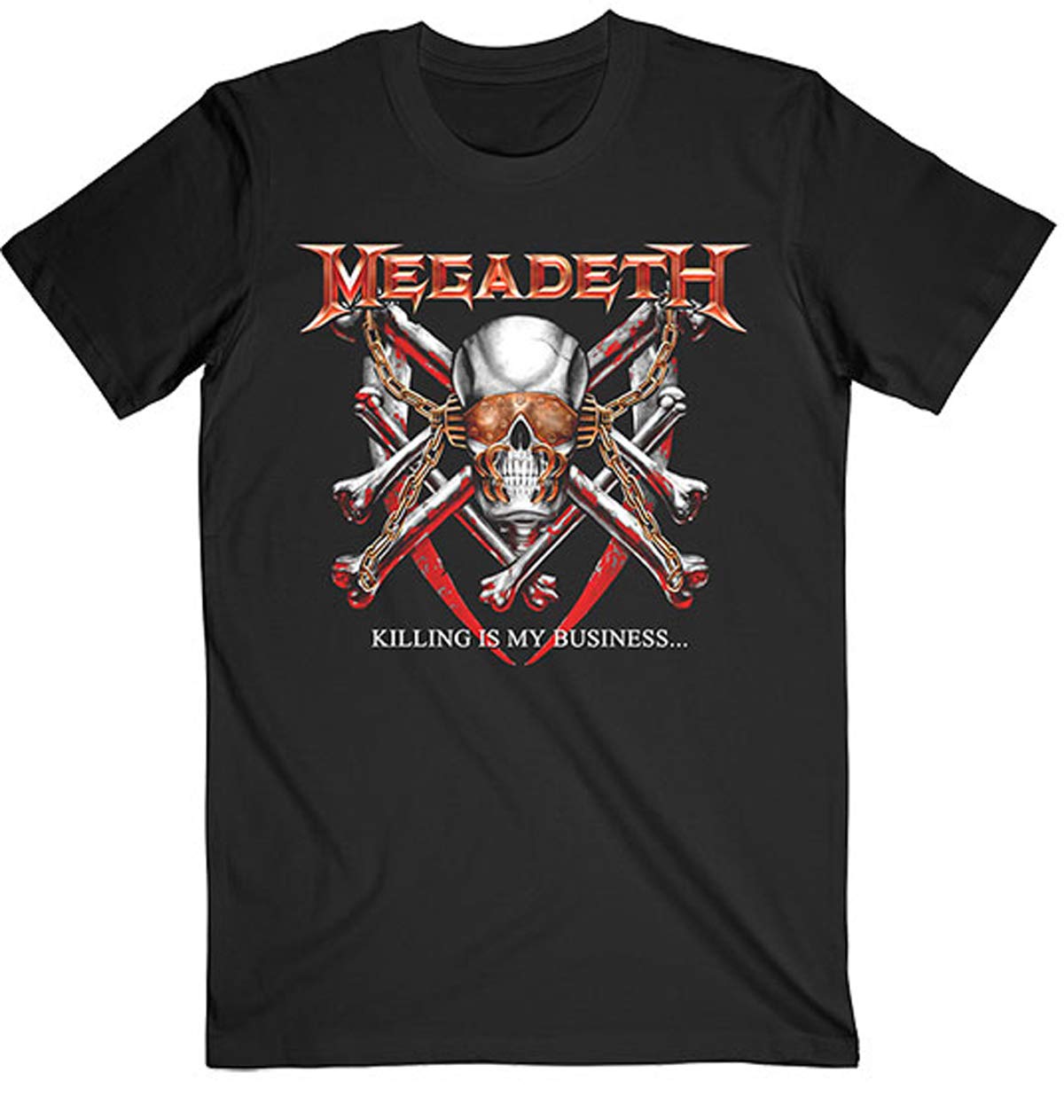 Rock Off Officially Licensed Products Men's Black Megadeth Killing Is My Business Official Tee T-Shirt Unisex (Xx-Large)