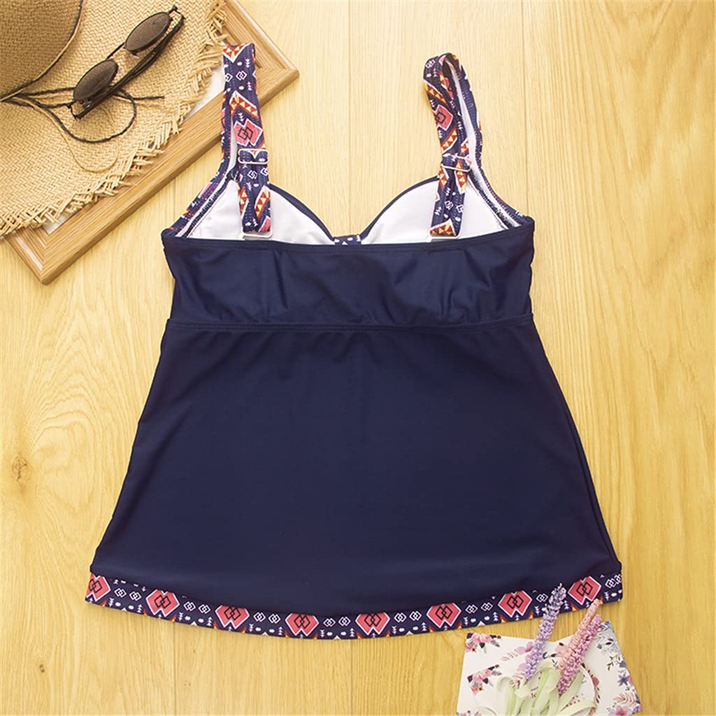 CLSDRZC Kobiety strojów kąpielowych plus w rozmiarze Tankini 3xl Duże pływanie dla kobiet w stylu pushing kostium kąpielowy