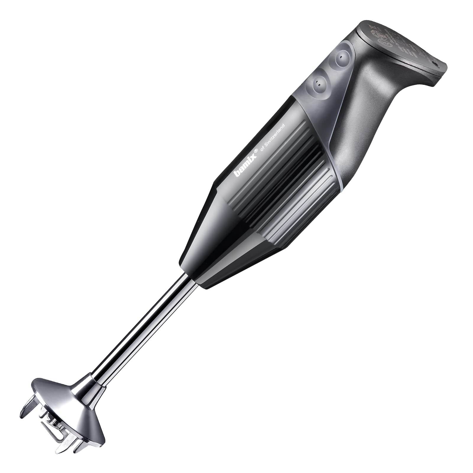 Set de batidora de mano bamix M200 toGo incluye cuchilla multifunción, 4 accesorios, vaso térmico, recetario de smoothies, 200 W, 2 velocidades, acero inoxidable, Fabricado en Suiza, negro