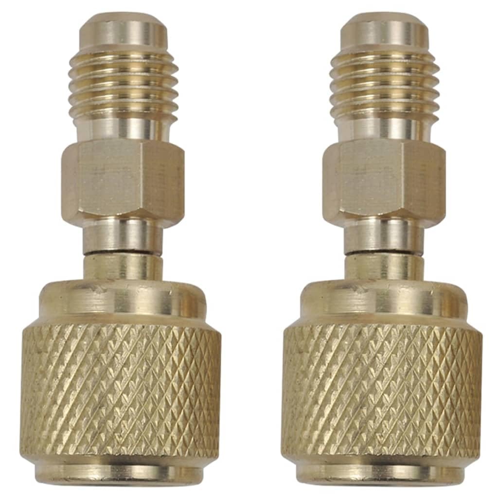 Vakuumpumpe Einstufig mit 4-Wege-Verteiler-Manometer Set Aluminiumgehäuse 220 V 50 Hz 50 L/min Saugleistung für Klimaanlage Kältemittel R134 R410a R22 R407c mit Tragekoffer