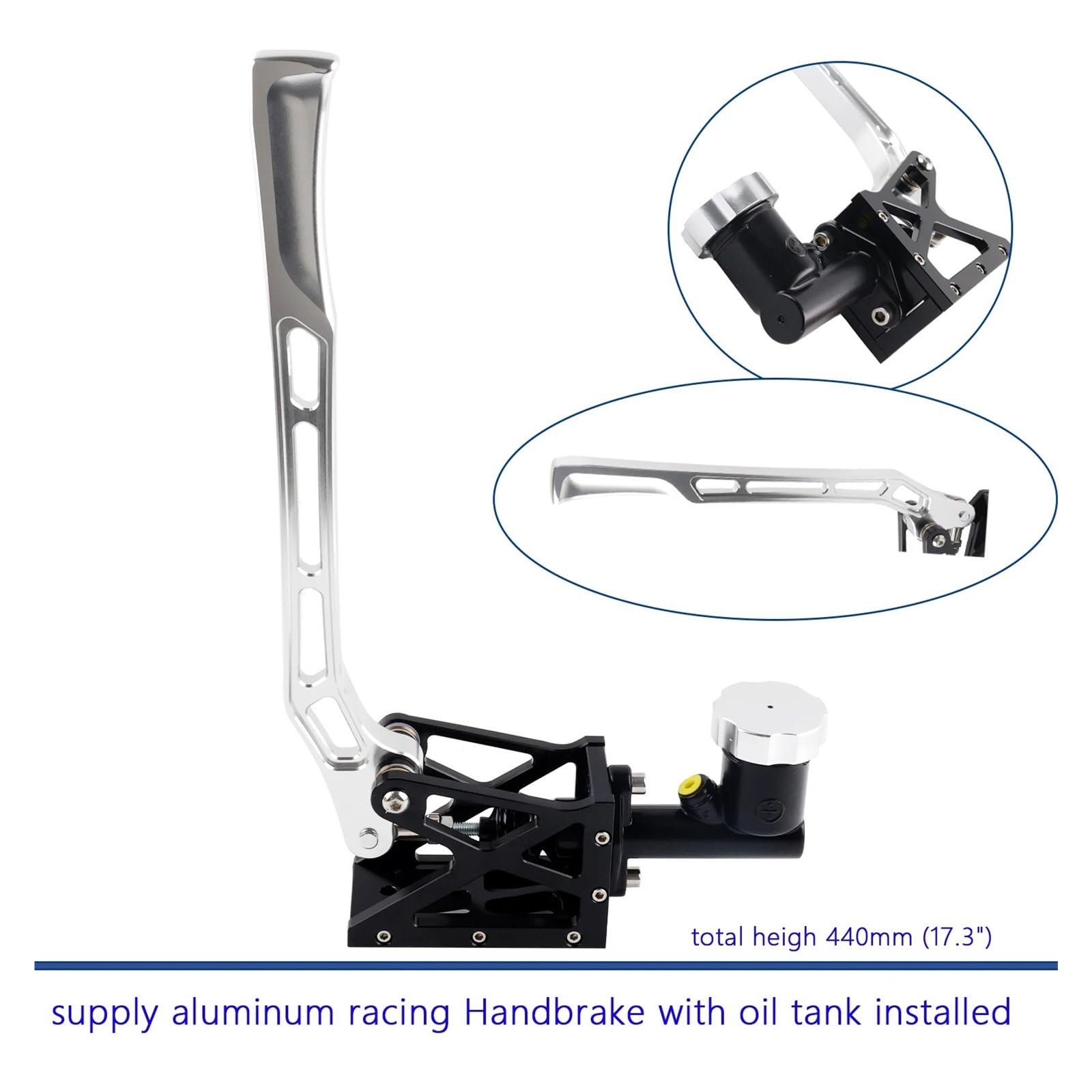 Freno A Mano Elettrico Universal Car Racing Drift Tipo Verticale Racing Drift Freno A Mano Idraulico Idraulico Idraulico E-Brake(Nero)