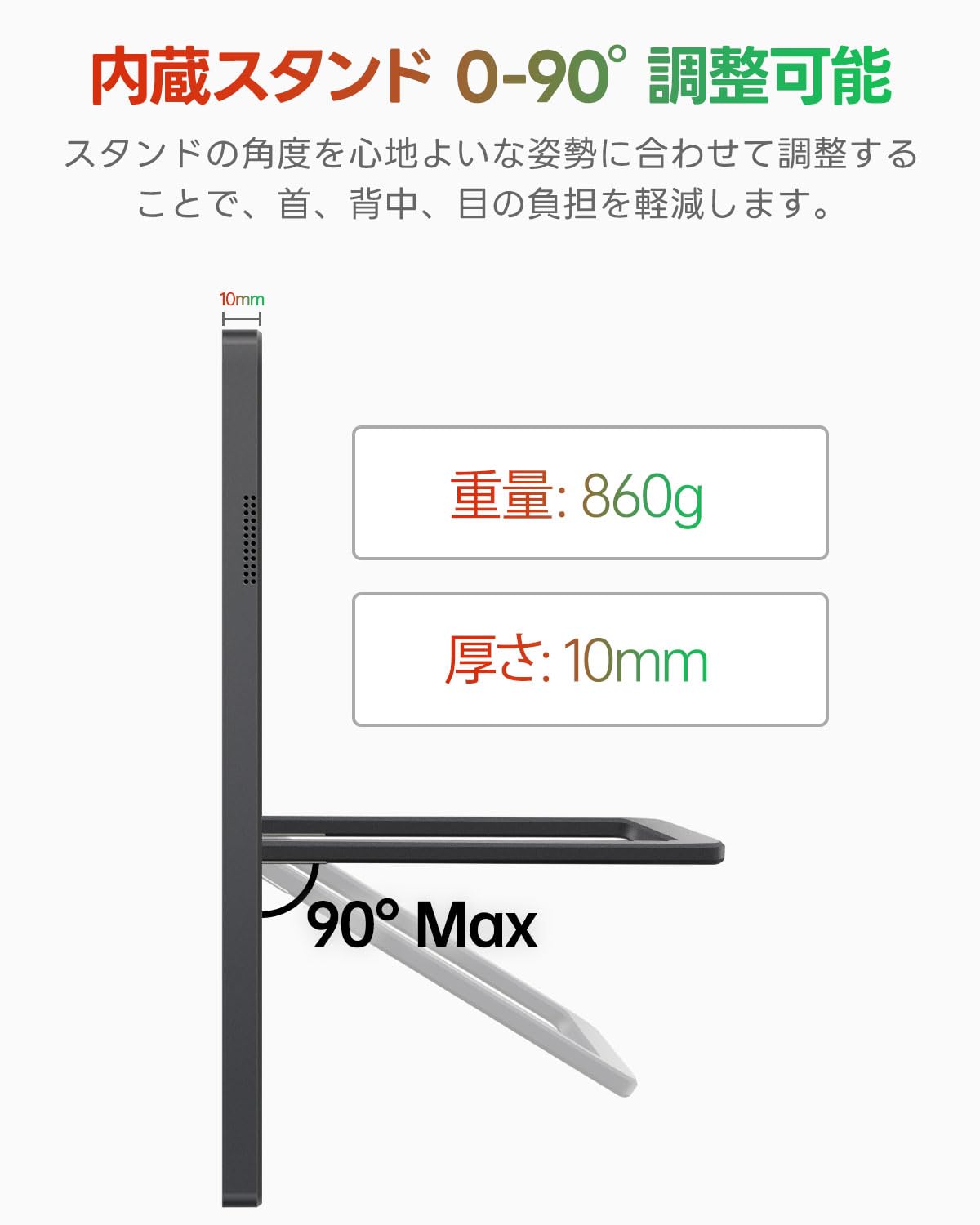 Amazon.co.jp: Intehill モバイルモニター 16インチ タッチパネル 10点